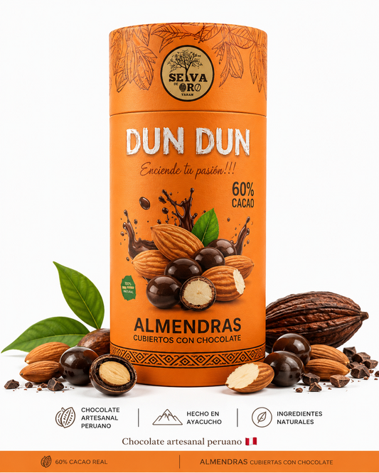 ALMENDRAS CUBIERTOS EN CHOCOLATE 60% CACAO