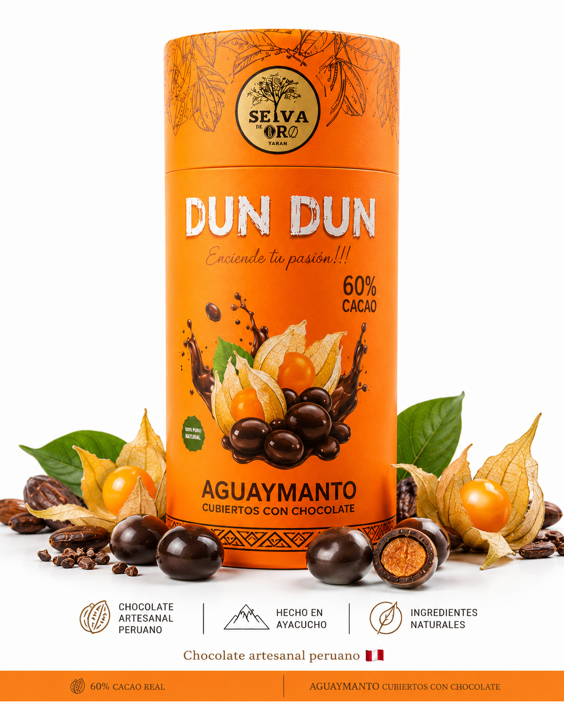 AGUAYMANTO CUBIERTOS EN CHOCOLATE 60% CACAO