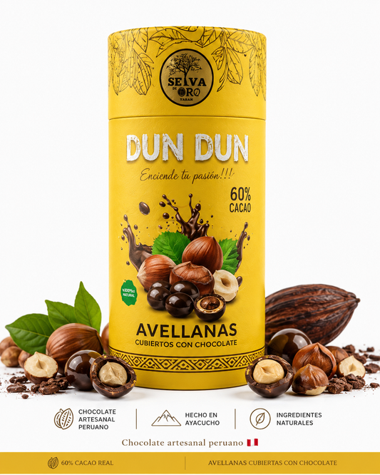 AVELLANAS CUBIERTOS EN CHOCOLATE 60% CACAO