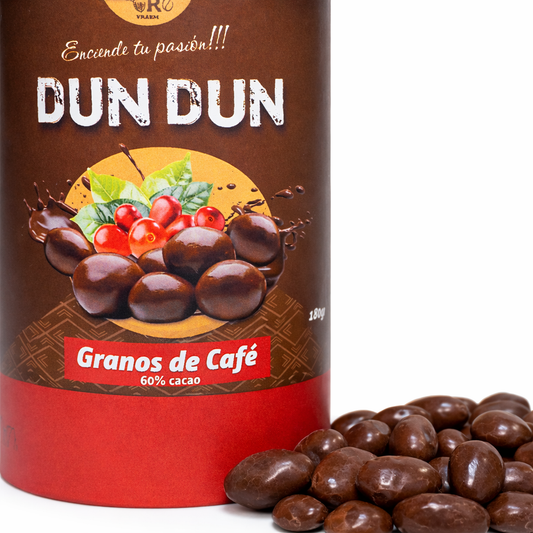 GRANOS DE CAFE CUBIERTOS EN CHOCOLATE 60% CACAO