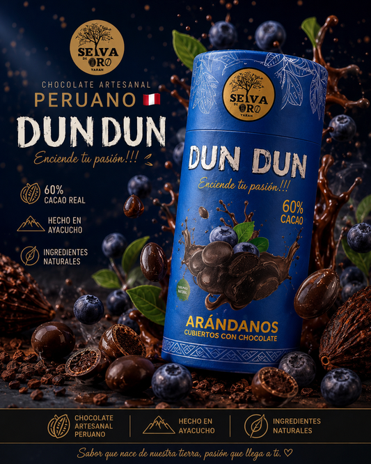 ARÁNDANOS CUBIERTOS EN CHOCOLATE 60% CACAO