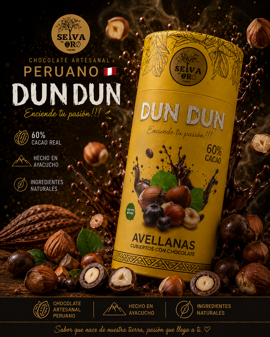 AVELLANAS CUBIERTOS EN CHOCOLATE 60% CACAO