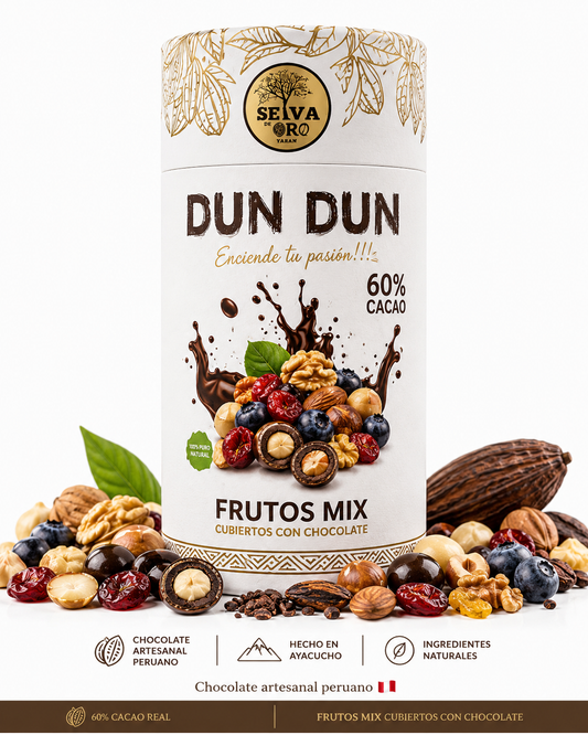 FRUTOS MIX CUBIERTOS EN CHOCOLATE 60% CACAO